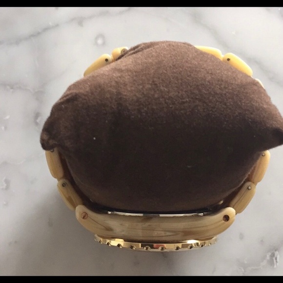 Michael Kors Tan & Gold Watch - Picture 5 of 7